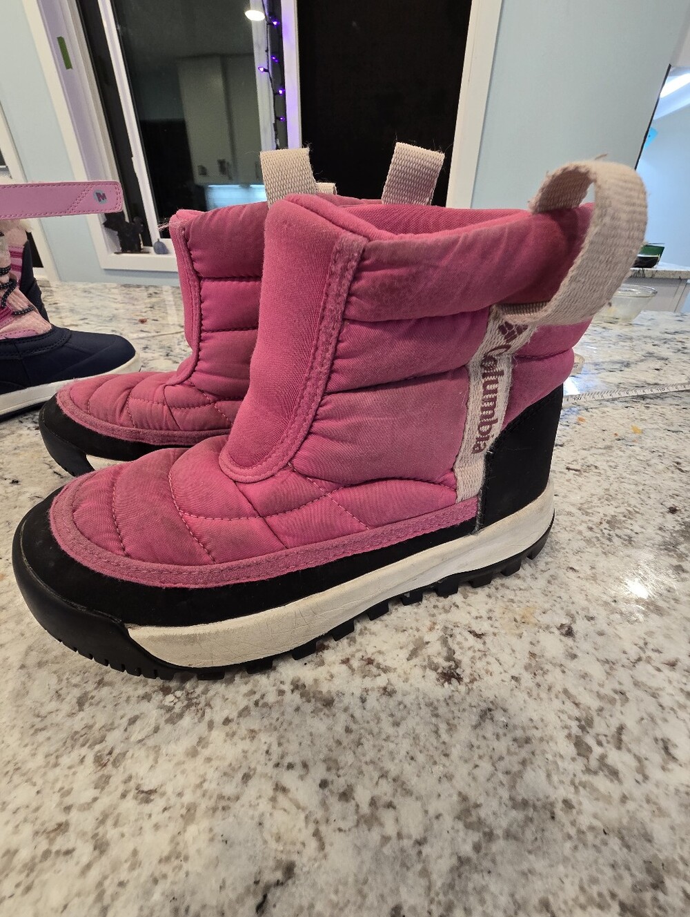 Columbia Pink and Black Kids' Insulated Snow Boots